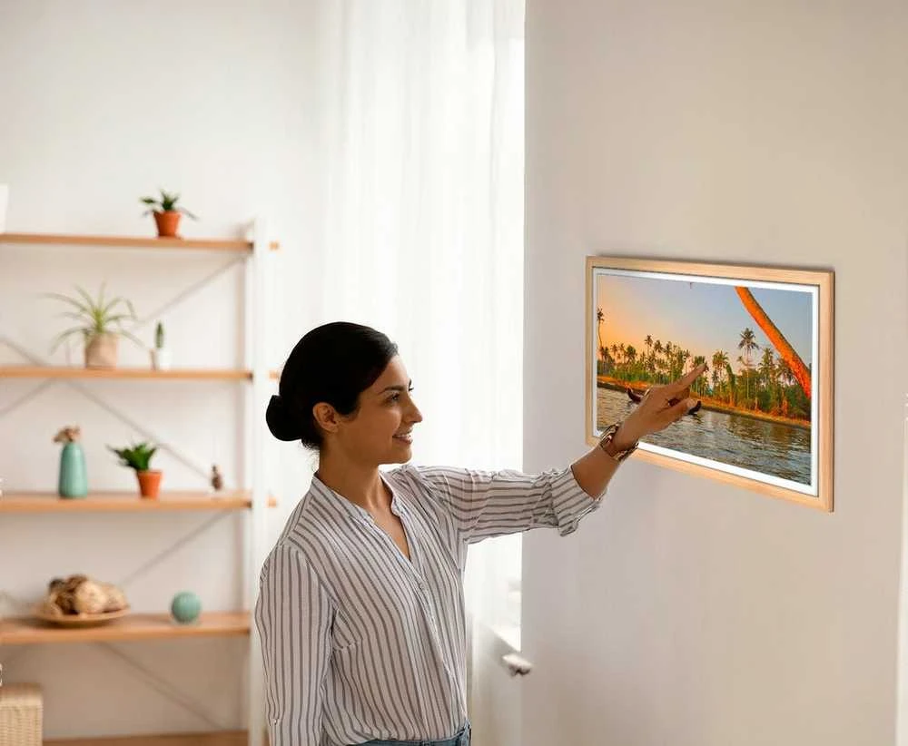 Nuotraukų rėmelis 32" WiFi LCD skaitmeninis rėmelis