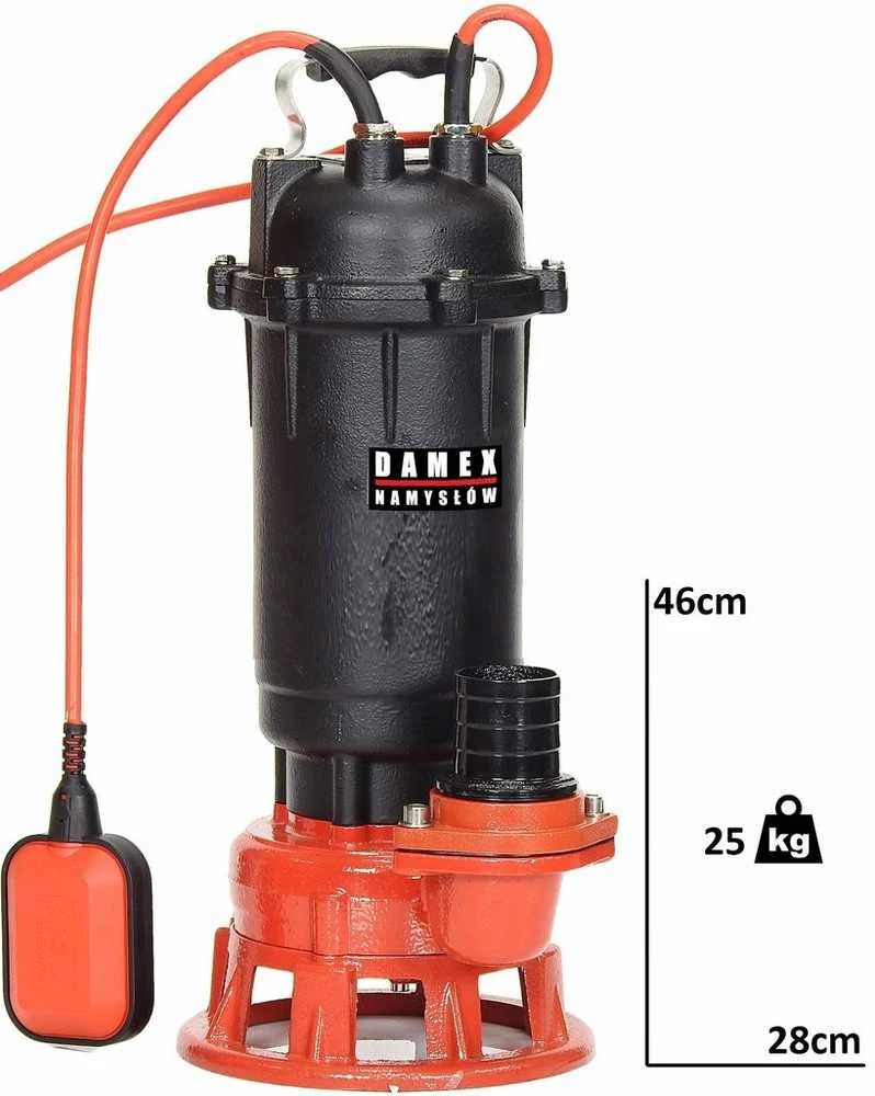 Panardinamas nuotekų siurblys septikams ir dumblui 1500W