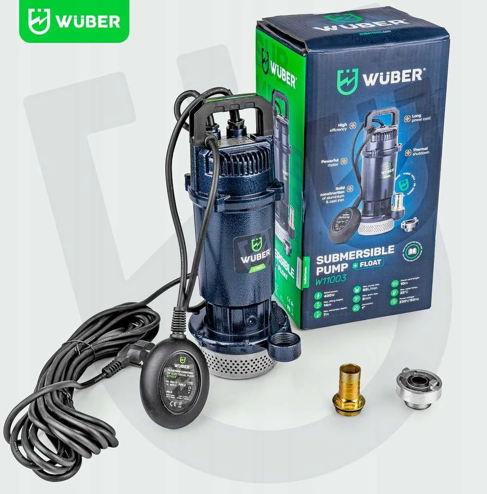 Panardinamas siurblys su plūde ir filtru universalus