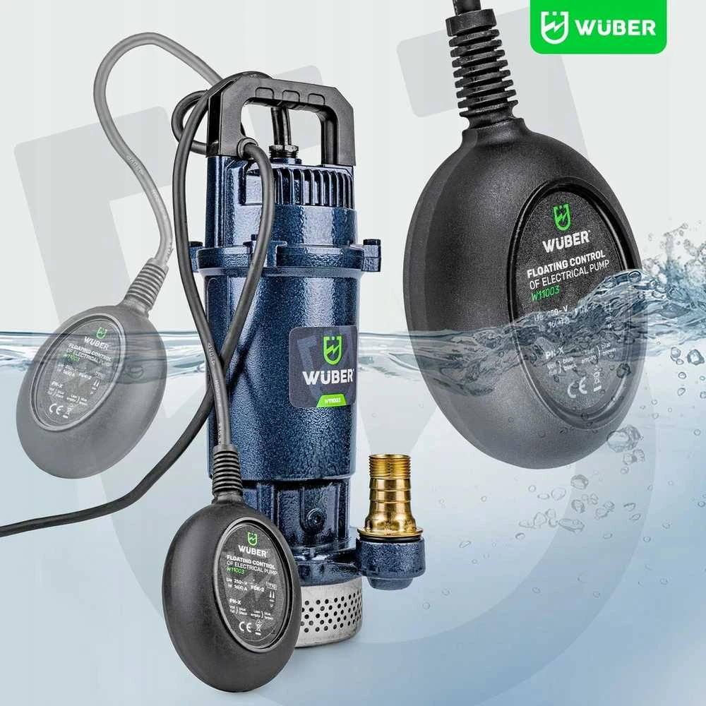 Panardinamas siurblys su plūde ir filtru universalus