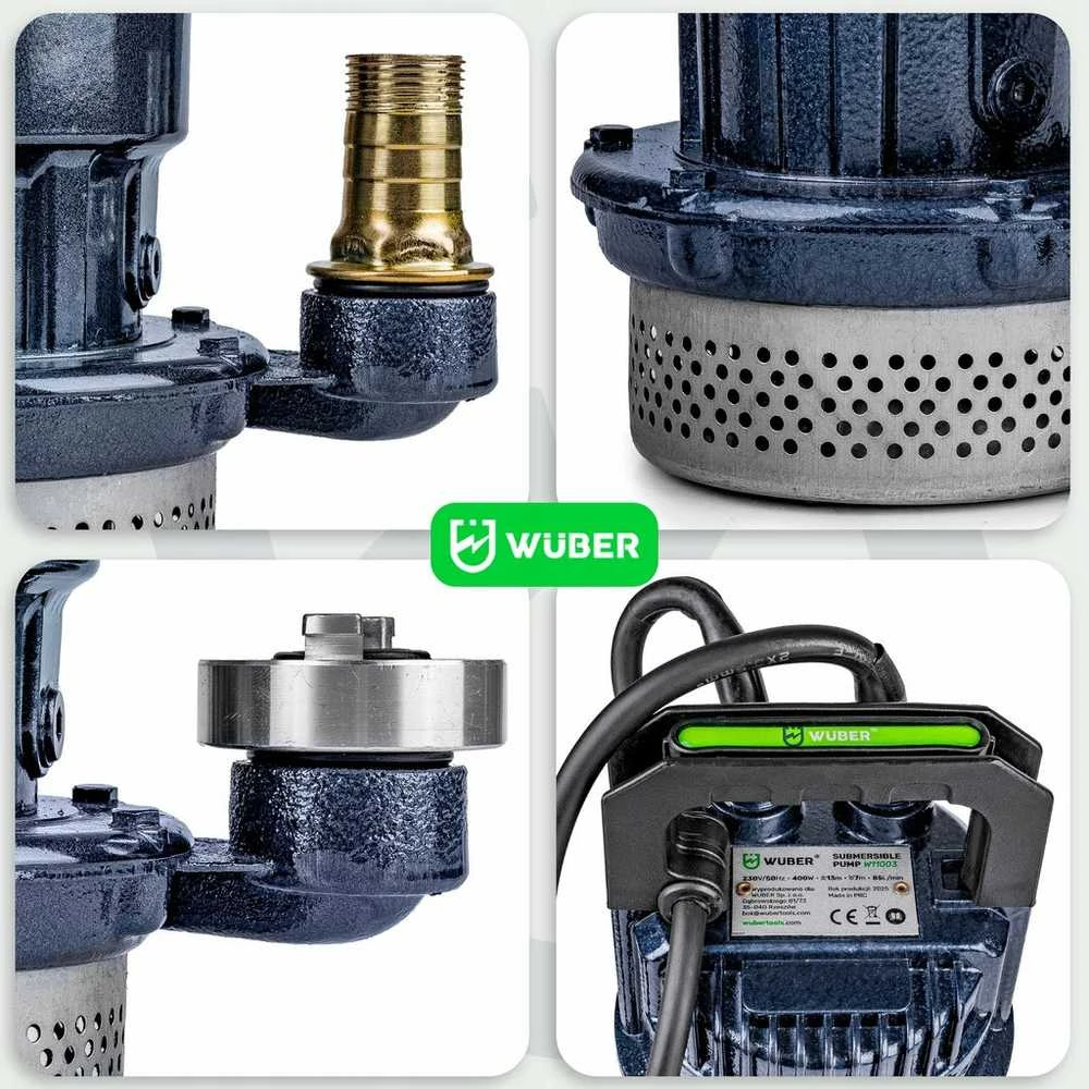 Panardinamas siurblys su plūde ir filtru universalus