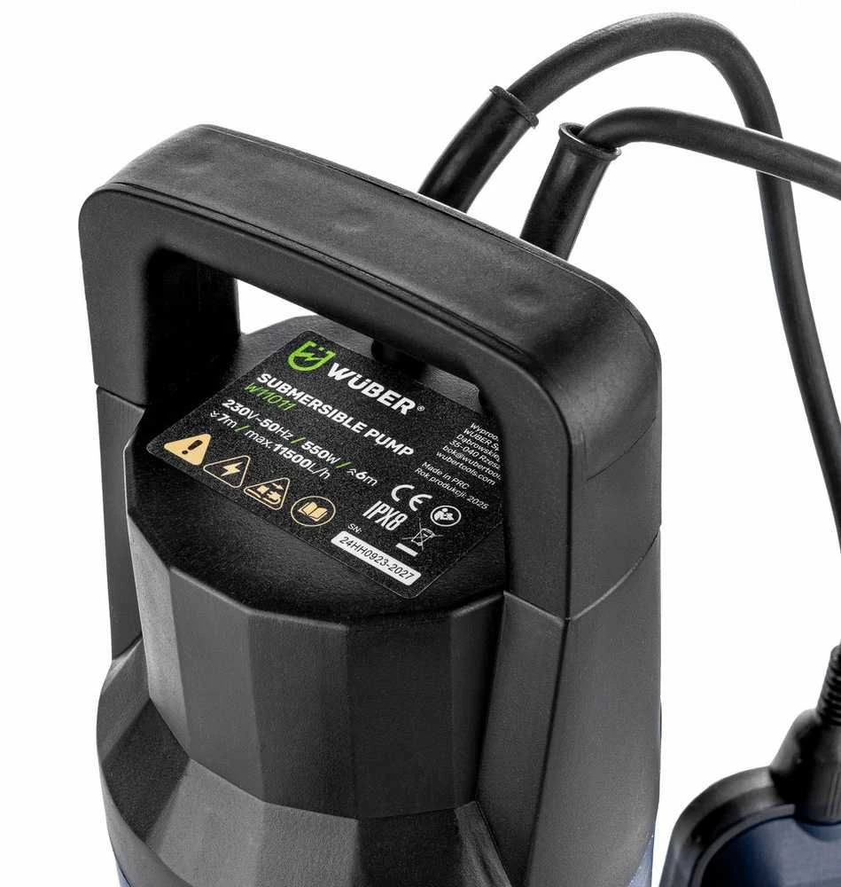 Panardinamas siurblys su plūde švariam ir lietaus vandeniui 550W