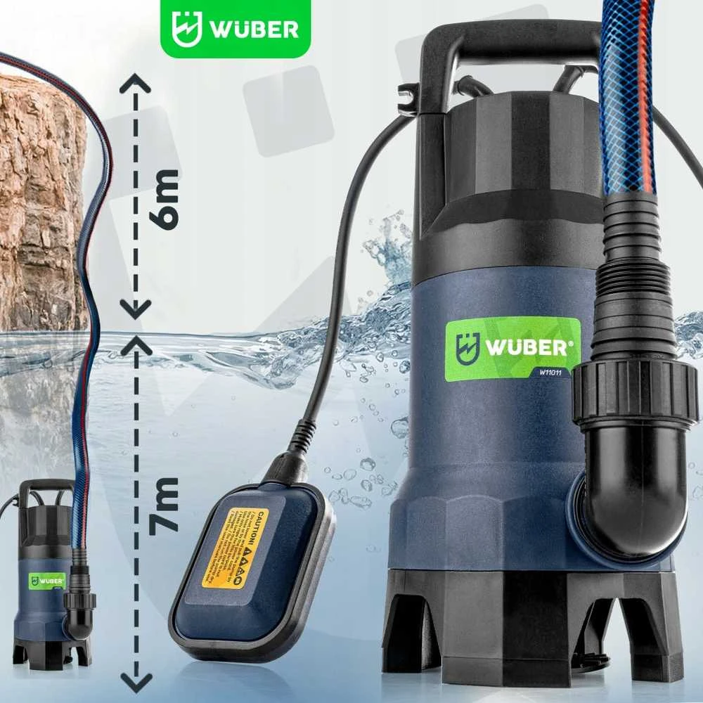 Panardinamas siurblys su plūde švariam ir lietaus vandeniui 550W