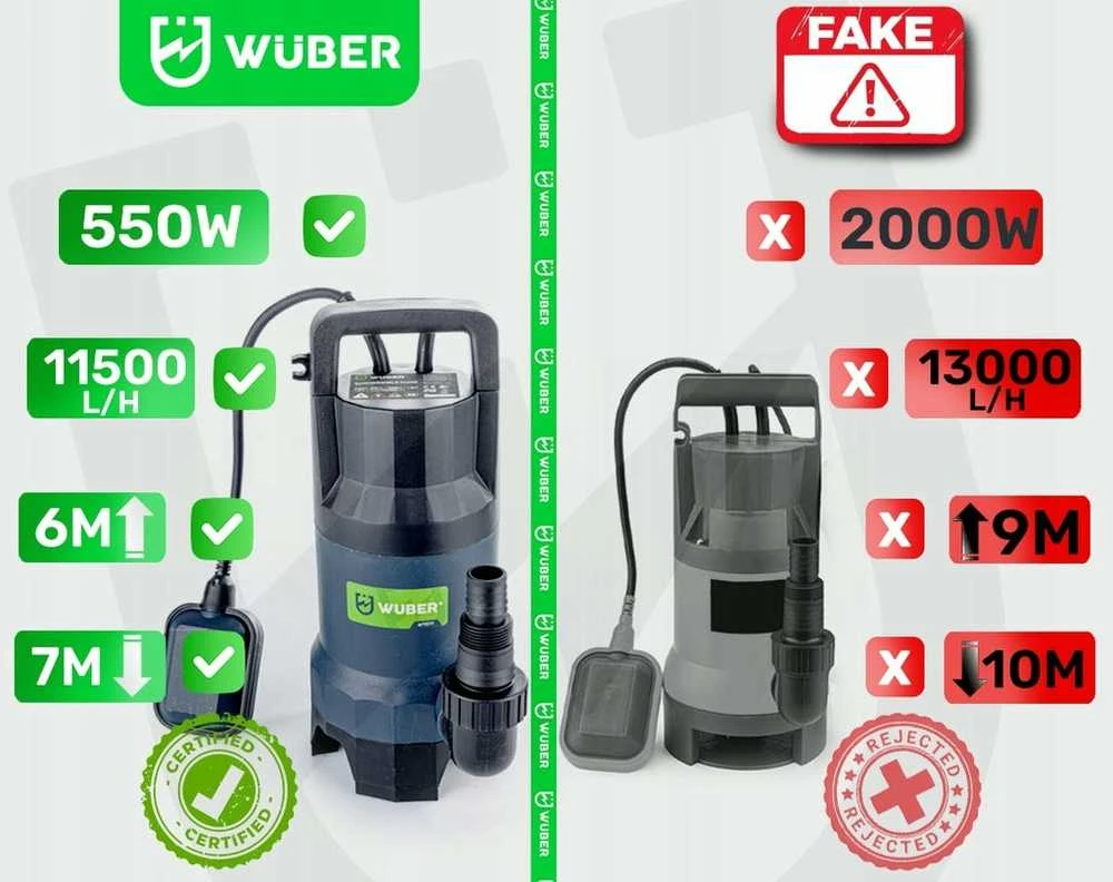 Panardinamas siurblys su plūde švariam ir lietaus vandeniui 550W