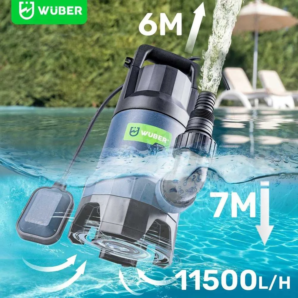 Panardinamas siurblys su plūde švariam ir lietaus vandeniui 550W