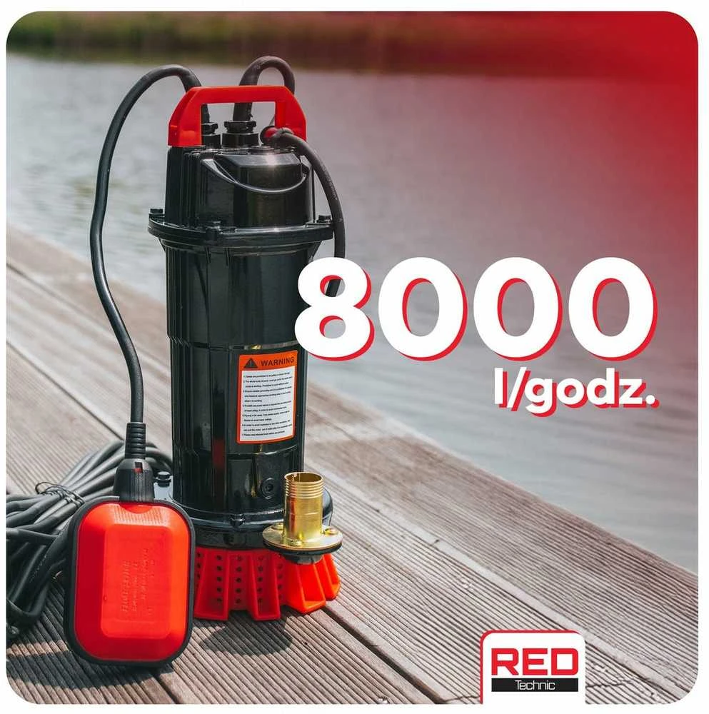 Panardinamas siurblys su žarna 30 m švariam ir nešvariam vandeniui
