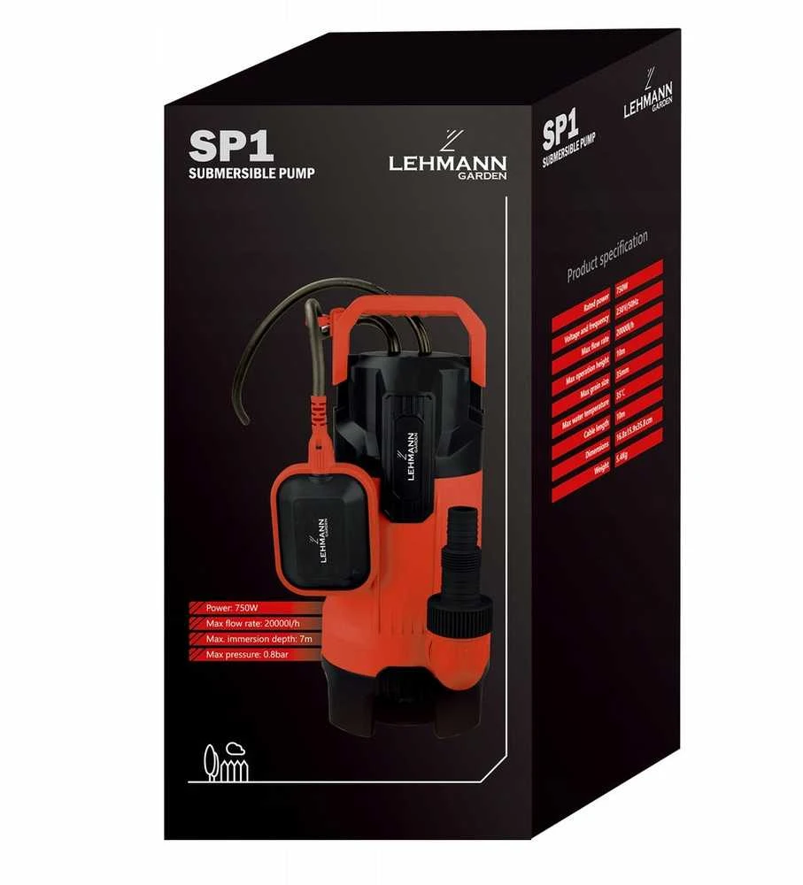 Panardinamas siurblys švariam ir nešvariam vandeniui 750W