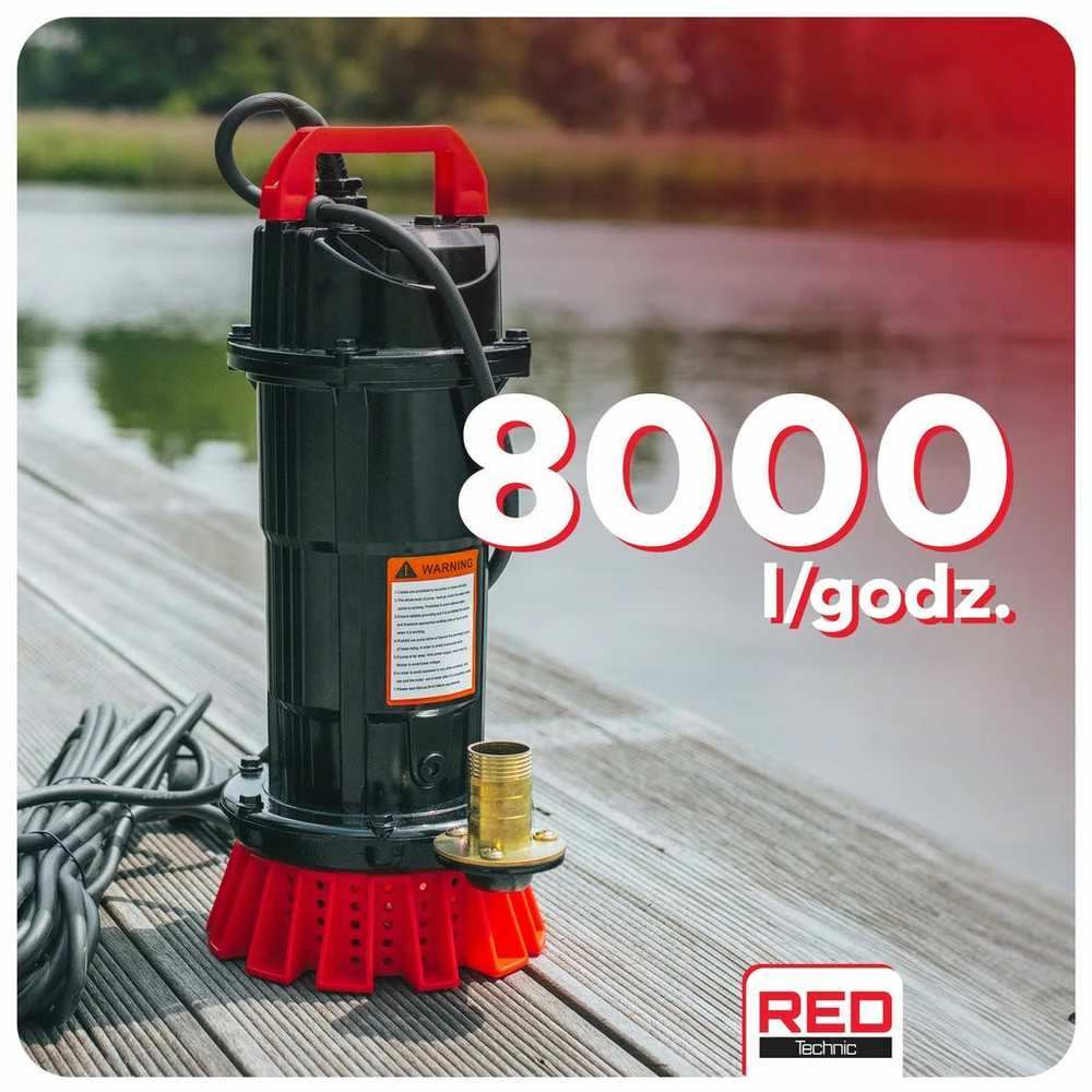 Panardinamas siurblys švariam ir nešvariam vandeniui 8000 l/h
