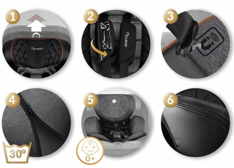 Pasukama ISOFIX i-Size kėdutė 0-36 kg 40-150 cm