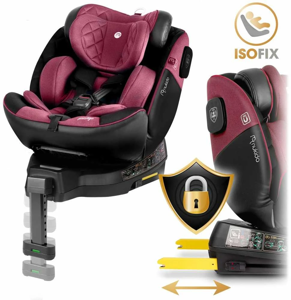 Pasukama ISOFIX NUKIDO i-Size kėdutė 0-36 kg 40-150 cm