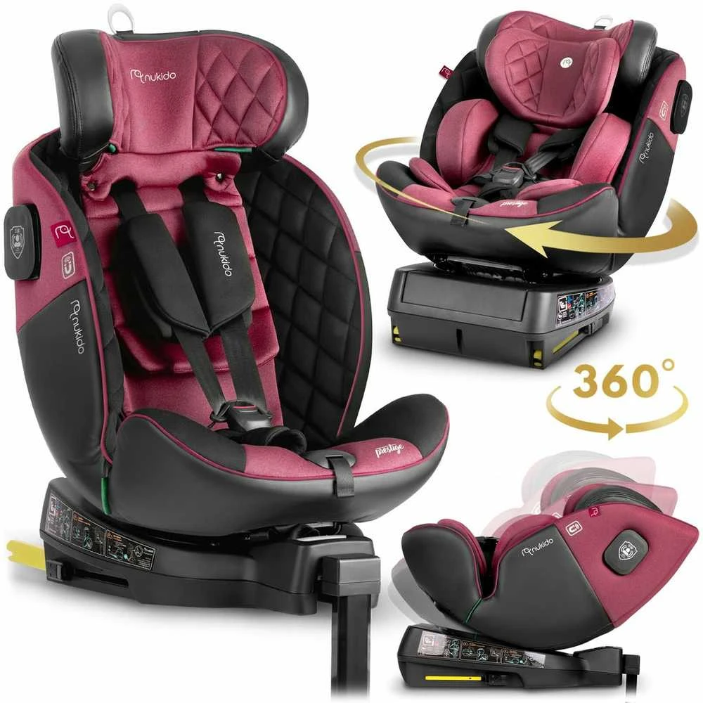 Pasukama ISOFIX NUKIDO i-Size kėdutė 0-36 kg 40-150 cm