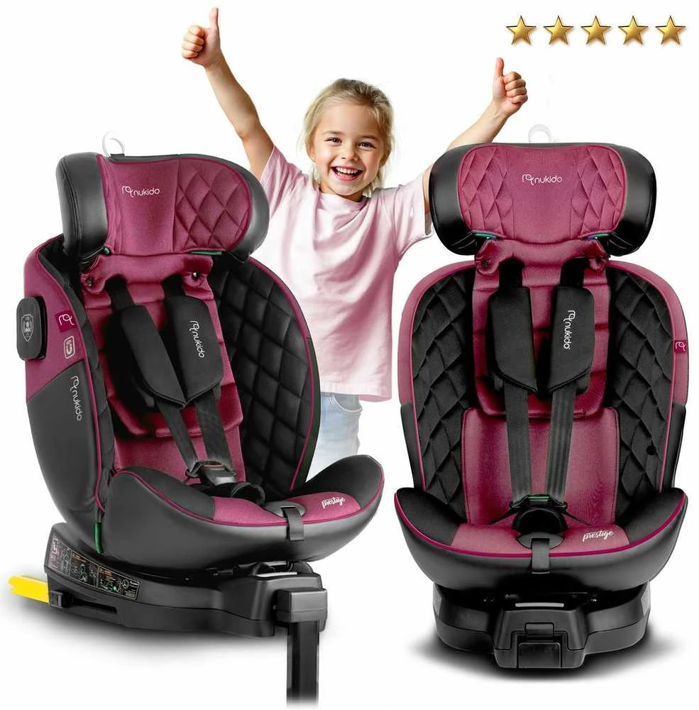 Pasukama ISOFIX NUKIDO i-Size kėdutė 0-36 kg 40-150 cm