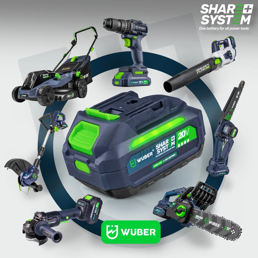 SHARE+ SYSTEM ličio jonų akumuliatorius 20 V 6,0 Ah