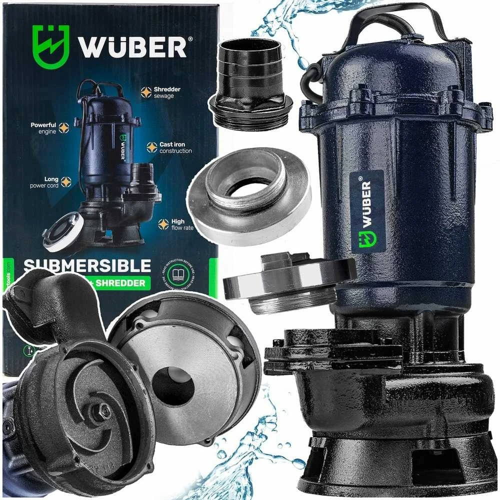 Siurblys su smulkintuvu švariam ir nešvariam vandeniui 750W
