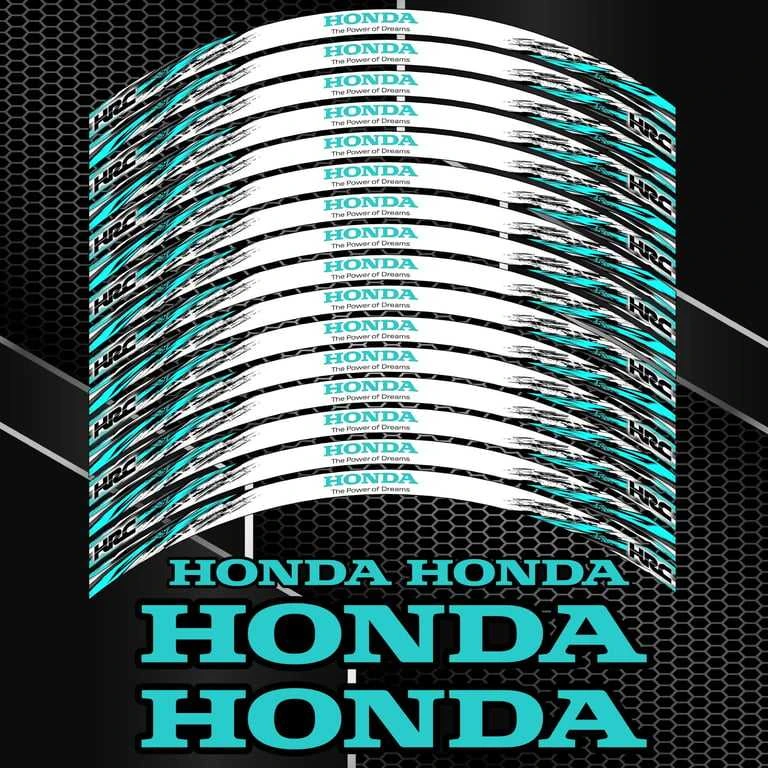 Sportiniams HONDA motociklams skirti ratlankių lipdukai – tvirtas vinilas
