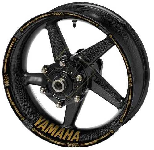 Sportinių YAMAHA motociklų ratlankių lipdukai – kokybiškas rinkinys