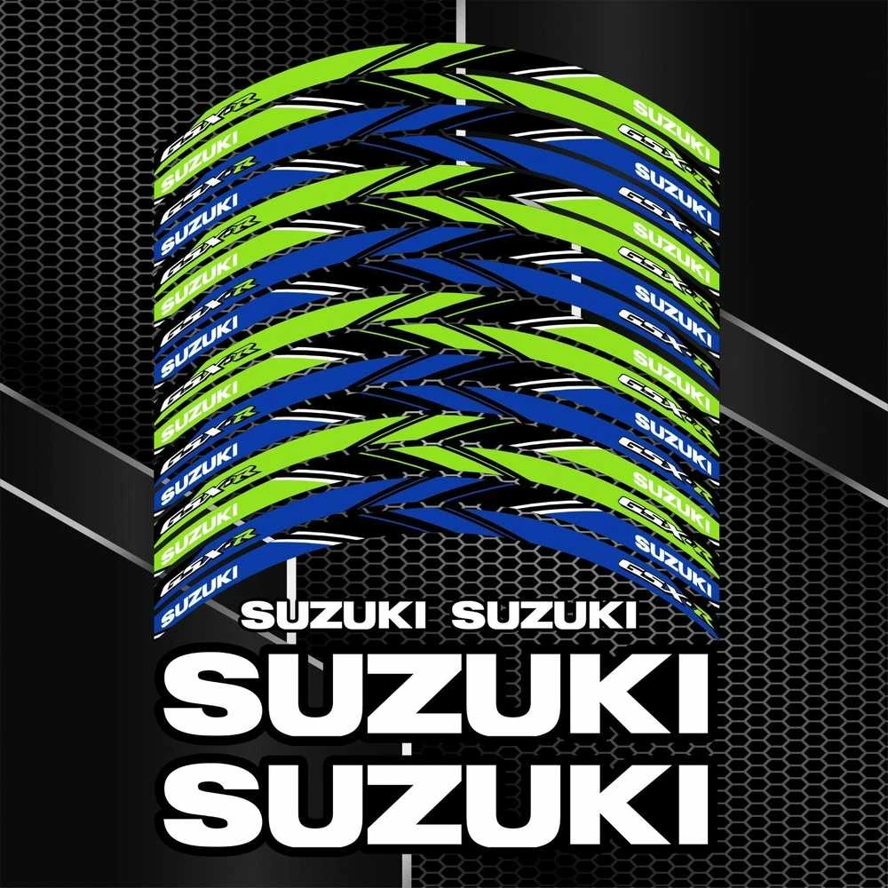 Suzuki motociklo ratlankių lipdukai – 20 vnt. rinkinys