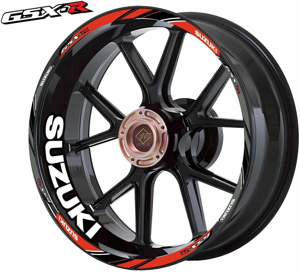Suzuki motociklo ratlankių lipdukai – 20 vnt. rinkinys