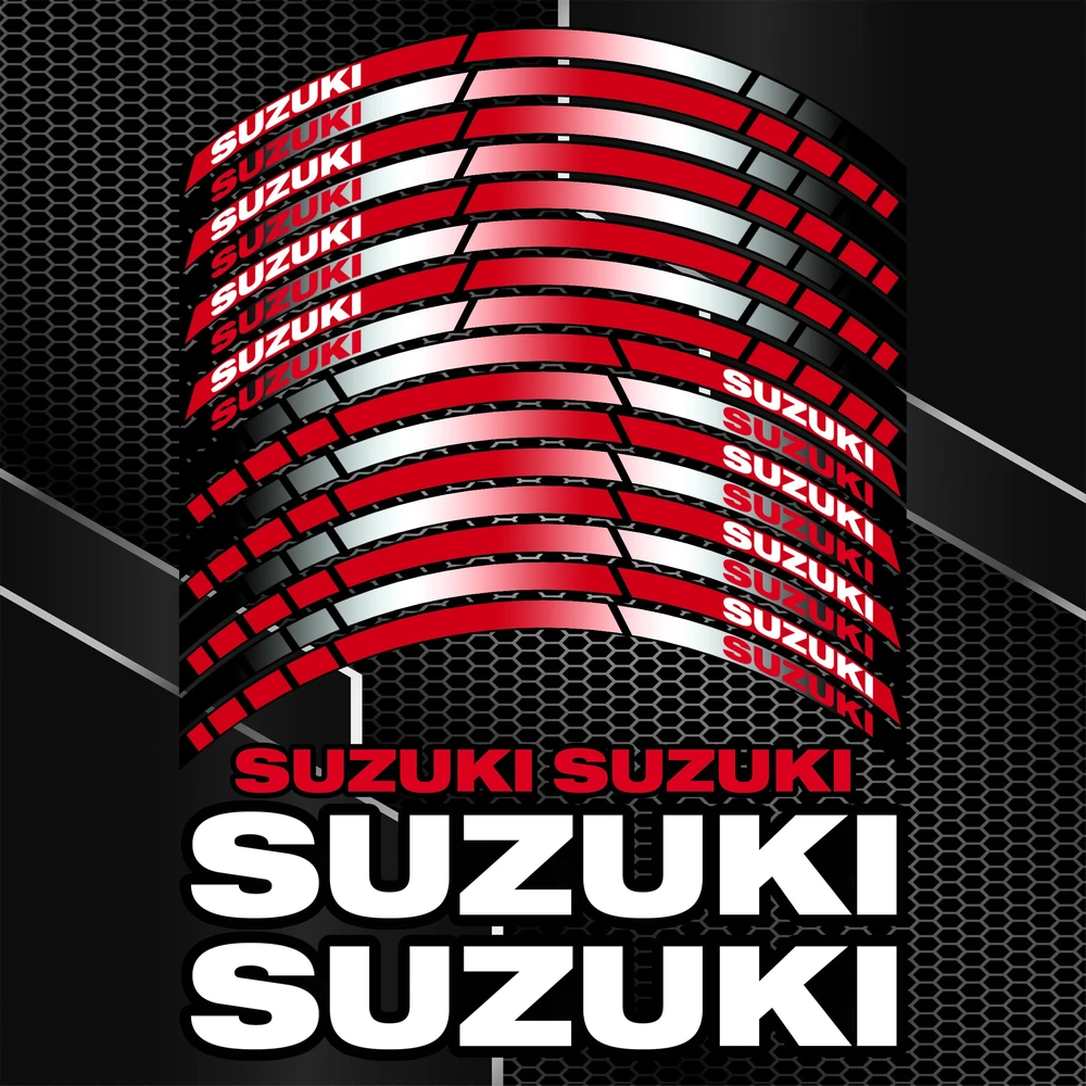 Suzuki motociklų ratlankių lipdukai