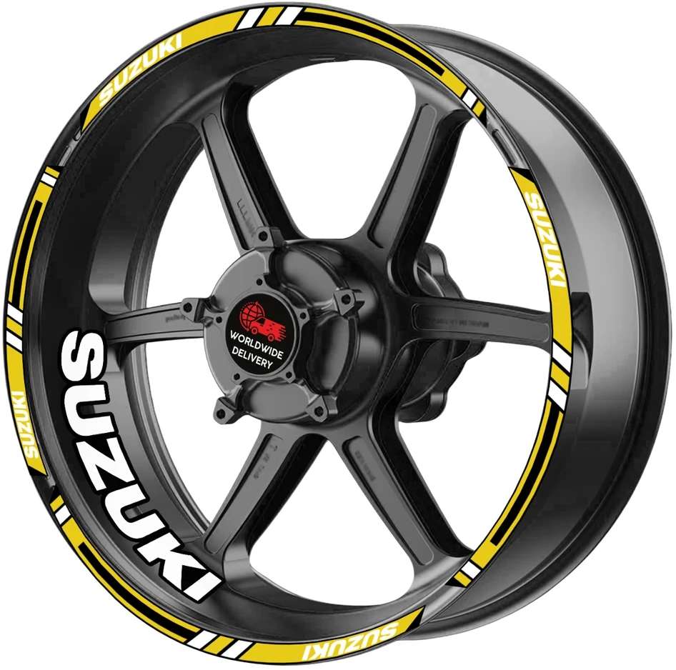 Suzuki motociklų ratlankių lipdukai rinkinukas