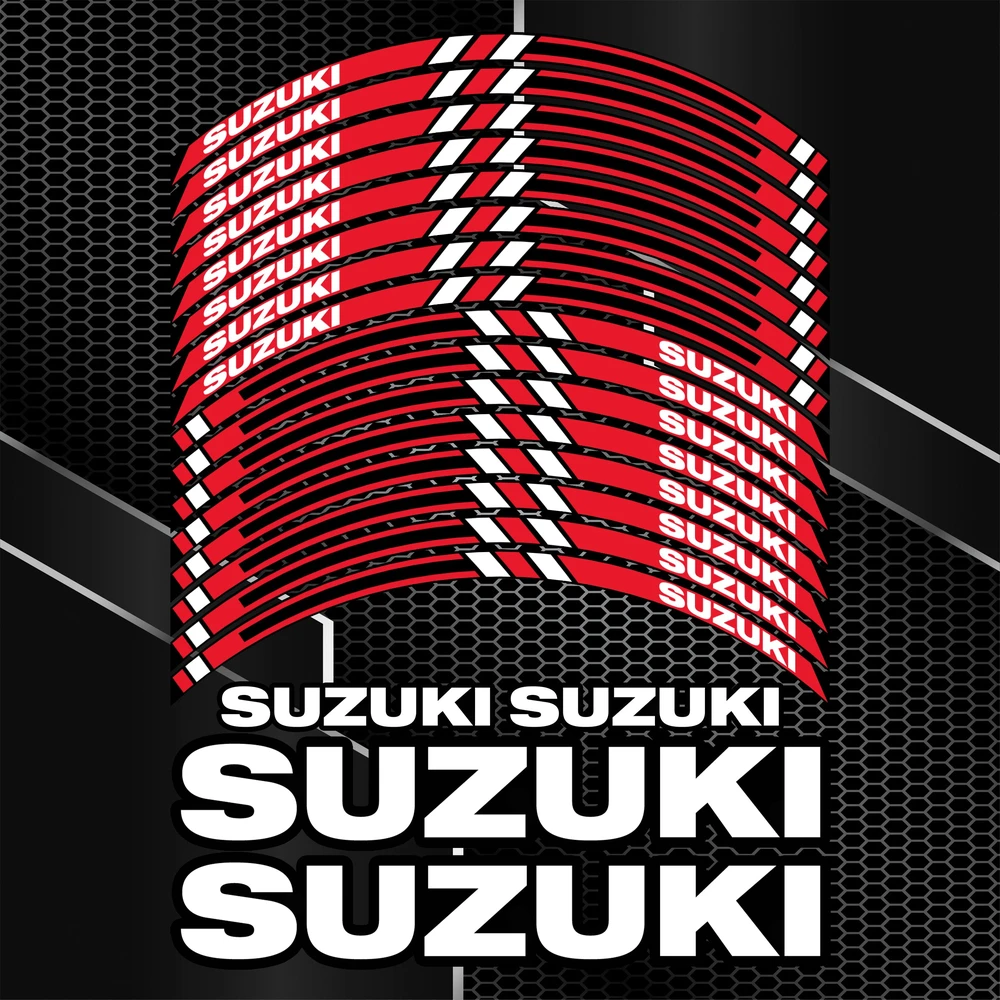 Suzuki motociklų ratlankių lipdukai rinkinukas
