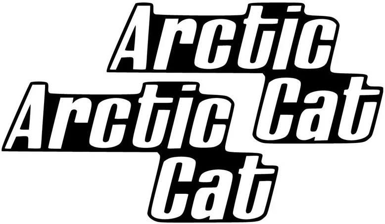 Technikos logotipo lipdukai Arctic Cat, kontūrinio dizaino, 2 vnt.