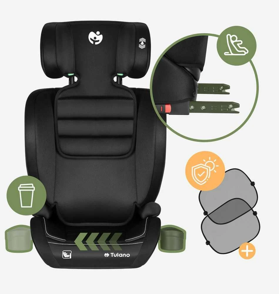 TULANO i-Size ISOFIX kėdutė 15-36 kg 100-150 cm