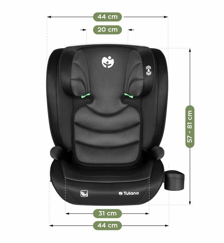 TULANO i-Size kėdutė 15-36 kg 100-150 cm ISOFIX