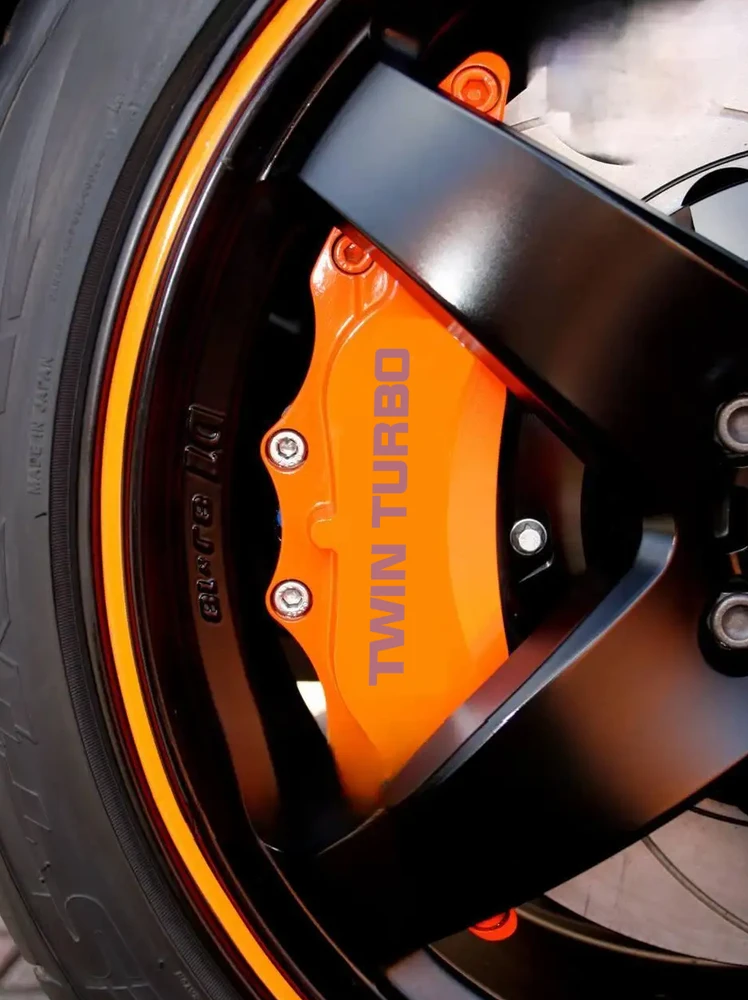 Twin Turbo Karščiui atsparūs suportų lipdukai