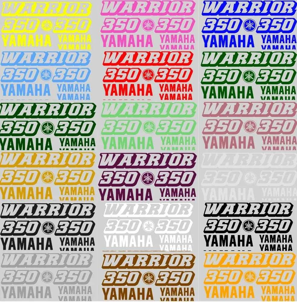 Yamaha 350 Warrior lipdukų rinkinys motociklo vinilo lipdukai