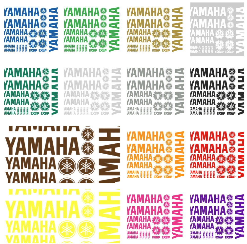 Yamaha Exup motociklo logotipo lipdukų rinkinys, vinilo lipdukai