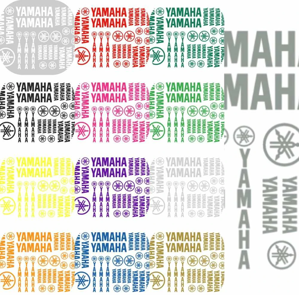 Yamaha motociklo logotipo lipdukų rinkinys, vinilo lipdukai