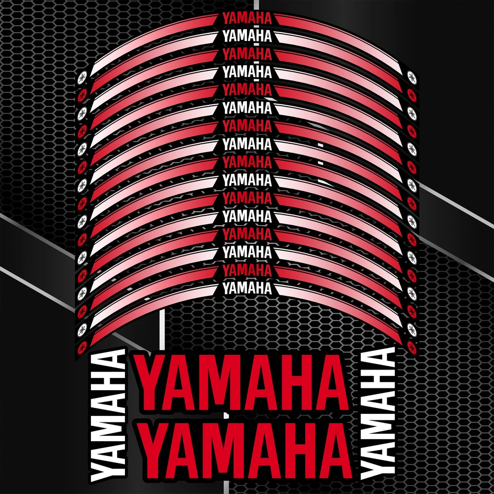 Yamaha motociklo ratlankių lipdukai