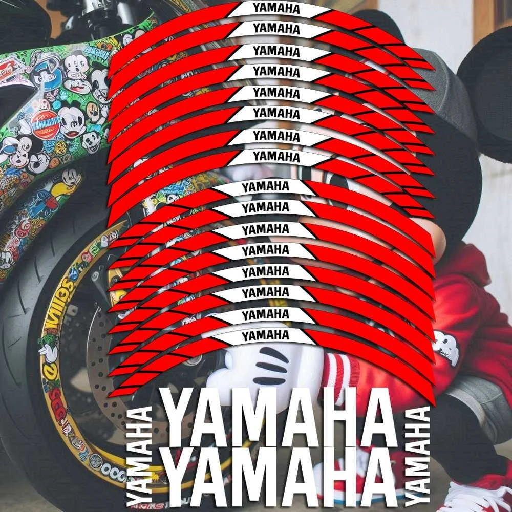 Yamaha motociklo ratlankių lipdukai