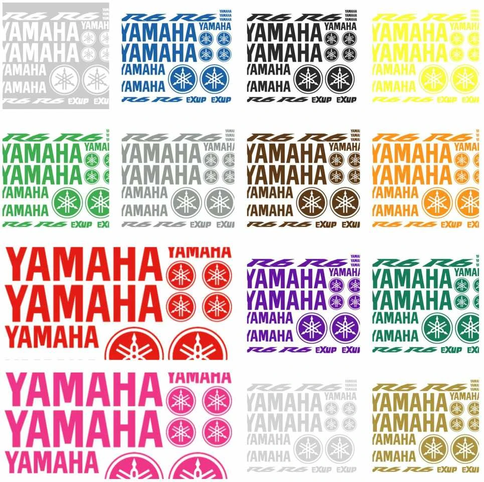 Yamaha R1 motociklo logotipo lipdukų rinkinys, vinilo lipdukai