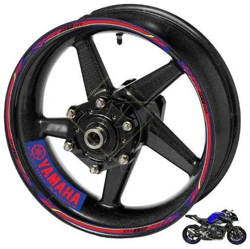 YAMAHA ratlankių lipdukai sportiniams motociklams – ryškus dizainas