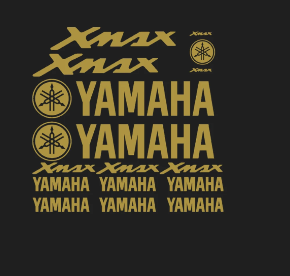 Yamaha XMAX motociklo logotipo lipdukų rinkinys, vinilo lipdukai