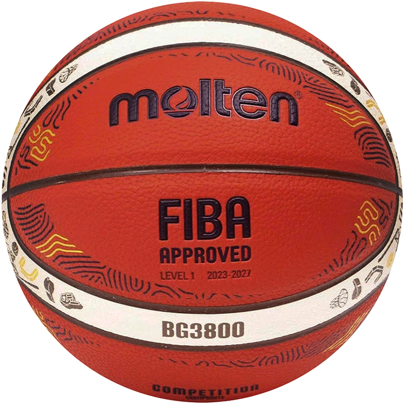 Krepšinio kamuolys training MOLTEN B7G3800-E5Z FIBA Eurobasket 2025