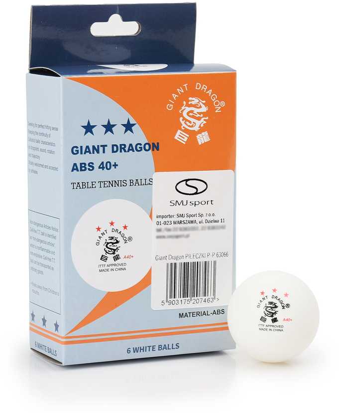 Smj Giant Dragon ITTF *** ABS 40+ 63066 6 vnt