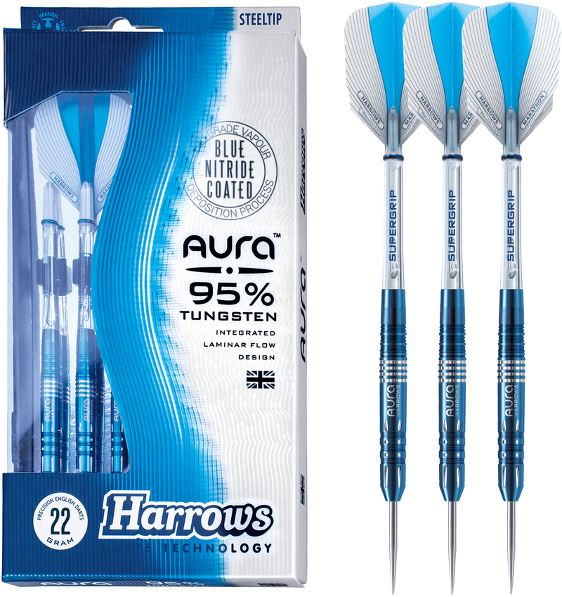 Harrows Aura smiginiai 95% Steeltip HS-TNK-000013653