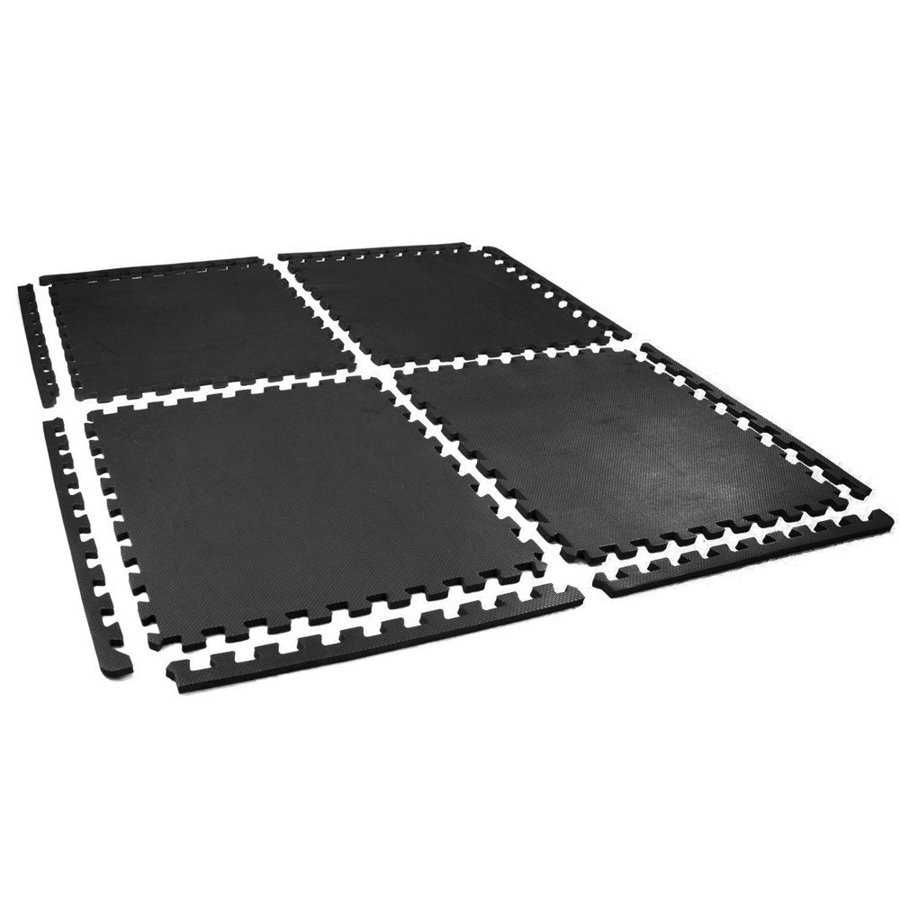 Treniruočių kilimėlis SMJ, 62x62x1,2cm, 4vnt., juodas