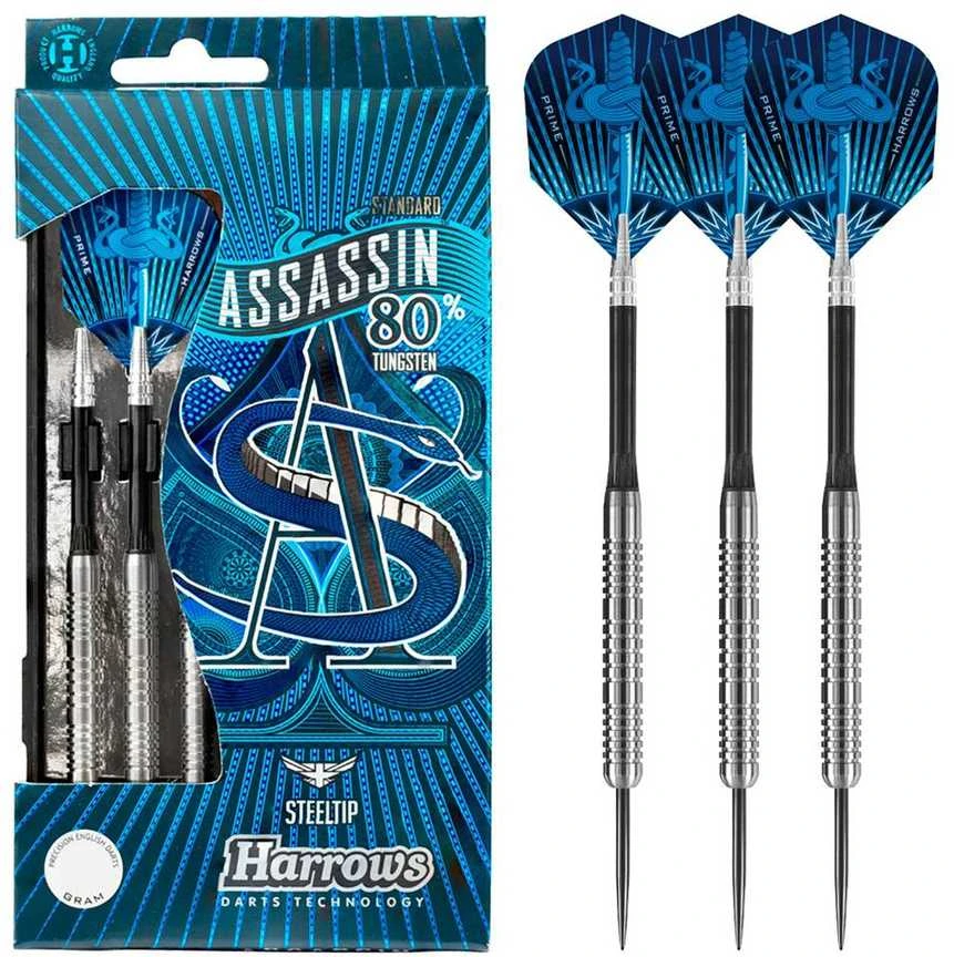 Harrows Smiginio strėlytės plieno antgalis ASSASSIN W80 3x22gR