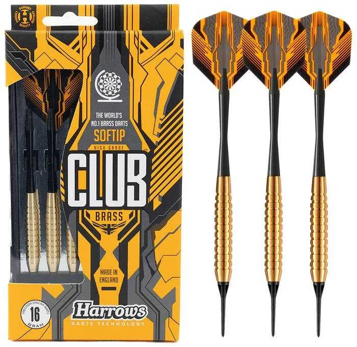 Harrows Darts strėlytės softip CLUB BRASS 3x14gK