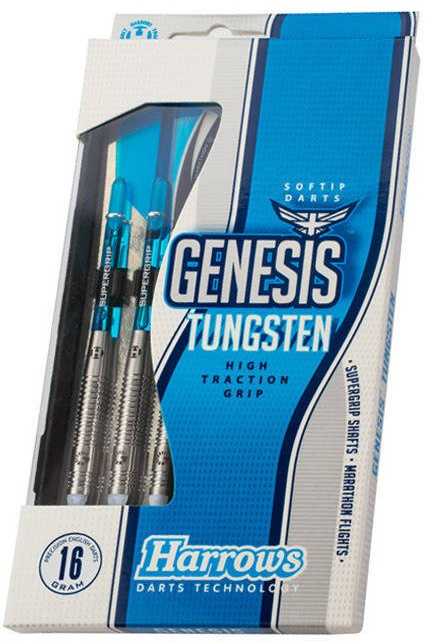 Harrows Genesis volframiniai smiginiai su minkštu antgaliu HS-TNK-000013289