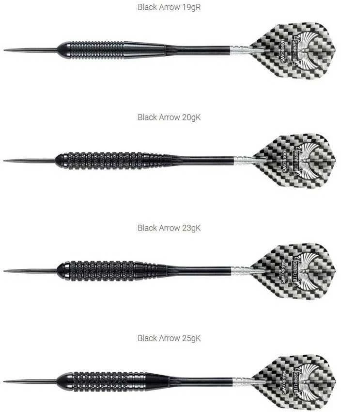 Harrows Darts Juodas ARROW 5260 3x19gR