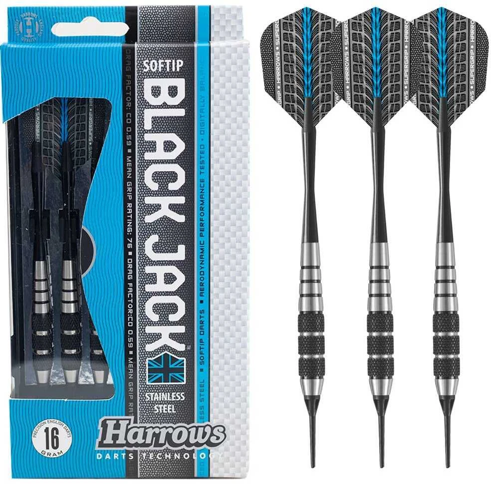 Strėlytės Harrows Softip Juodas Jack 20 g
