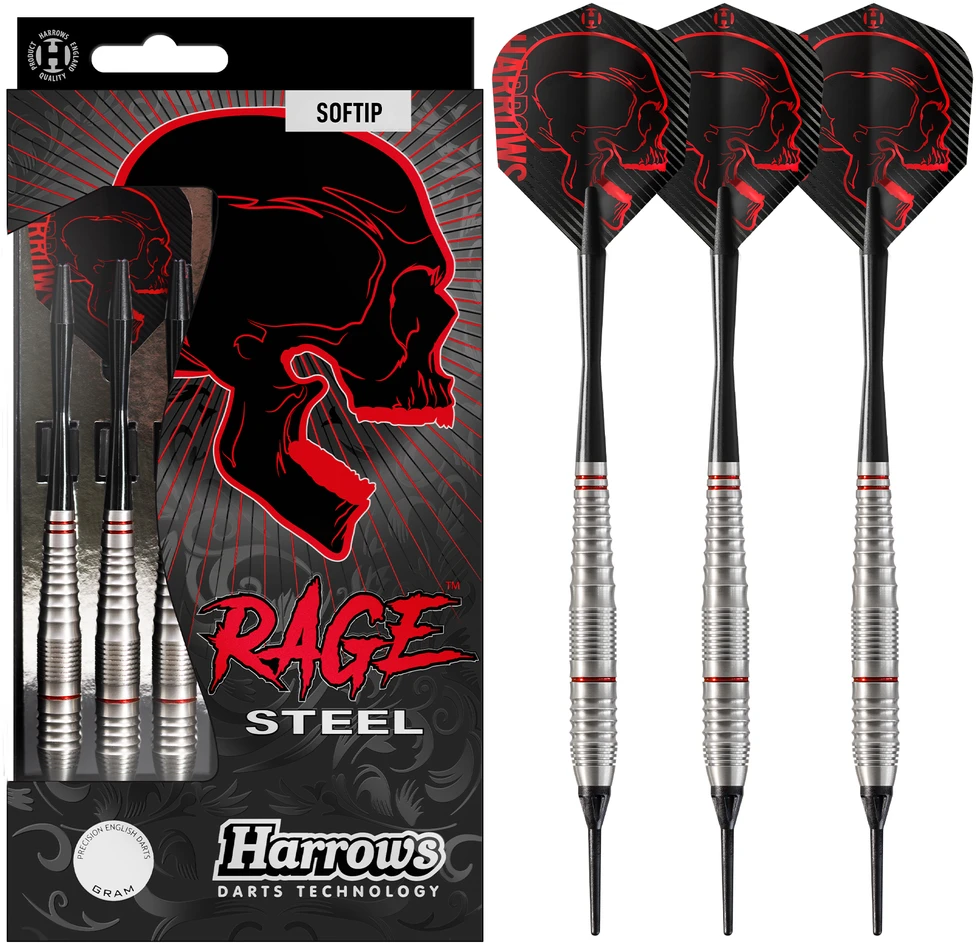Harrows Darts strėlytės softip RAGE 3x18gR