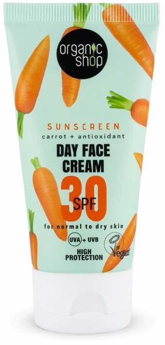 Organic Shop Morkų veido kremas De Dia Spf30 50ml