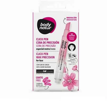 veido odos plaukelių šalinimui Body Natur Click Pen Precision Wax 3ml