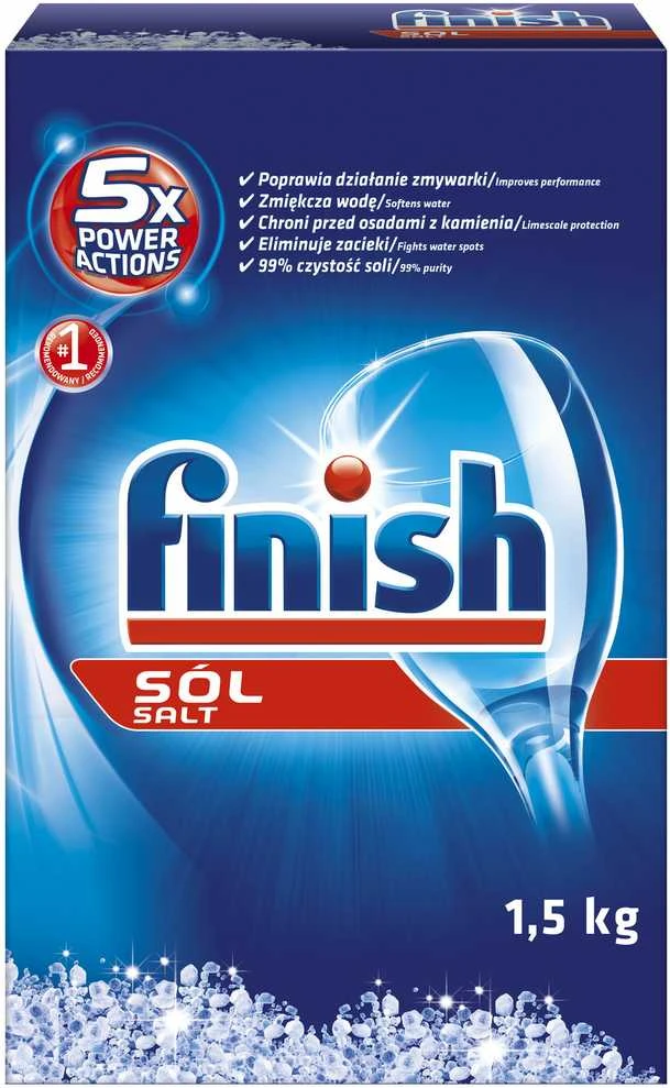 Druska indaplovėms FINISH, 1,5kg